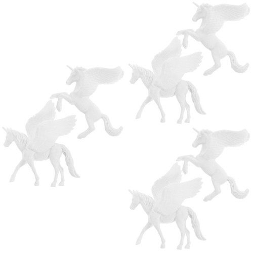 6pcs small diy unicorn figures - 6pcs,