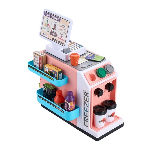 Kids play supermarket toy - play,