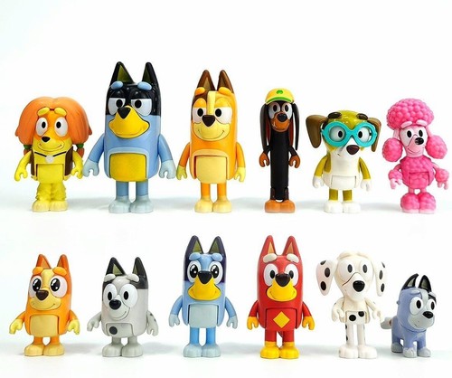 Bluey toy figures gift play - bluey,