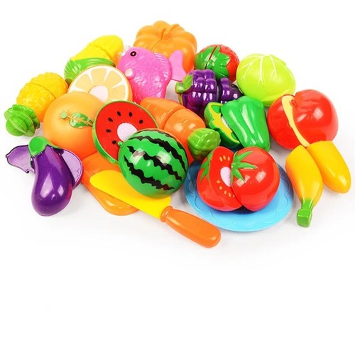 Children toys cutting fruits - children,
