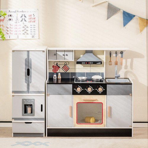 Wooden play kitchen kids - play,