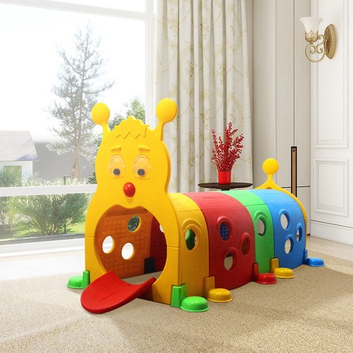 Kids play tunnel crawl and - play,