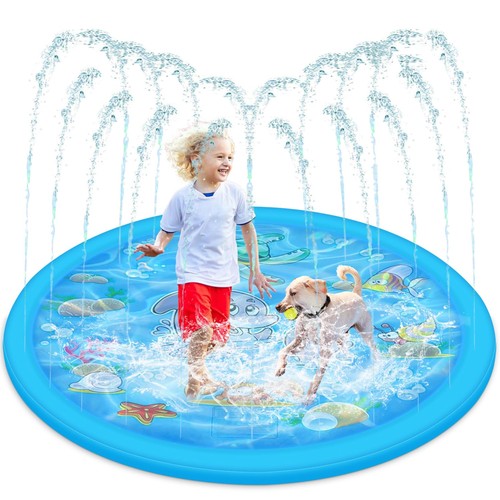 Dog sprinkler pool - dog, small