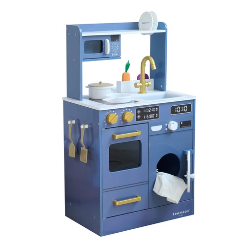 Wooden play kitchen little - wooden,