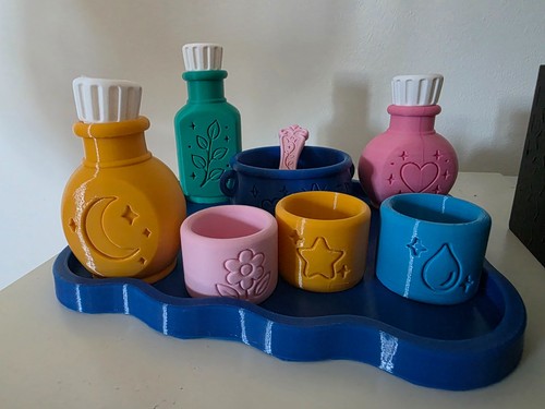 Printed potion play - play, set